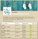 Baby Shower Time sign up sheet