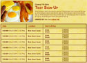 Breakfast II sign up sheet