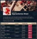 Holiday Gift Wrapping sign up sheet