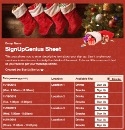 Christmas Stockings sign up sheet