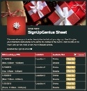 Holiday Gifts 3 sign up sheet