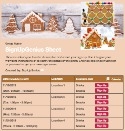 Gingerbread Houses sign up sheet