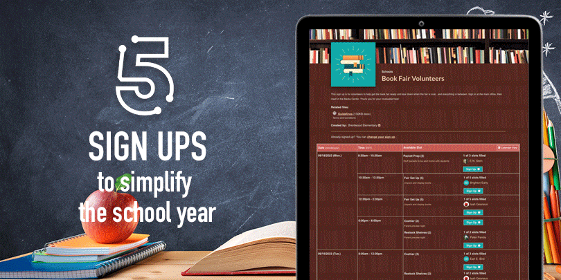 5 Sign Ups to Simplify the School Year