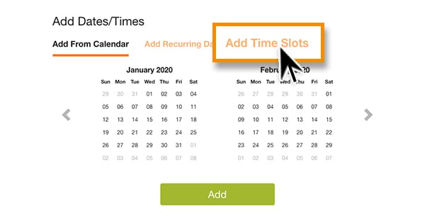 Sign Up For Time Slots App Sign Up For Time Slots App