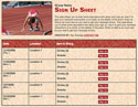 track & field sign up sheet