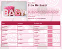 Baby Girl Cookies sign up sheet