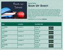 Back to School 2 sign up sheet