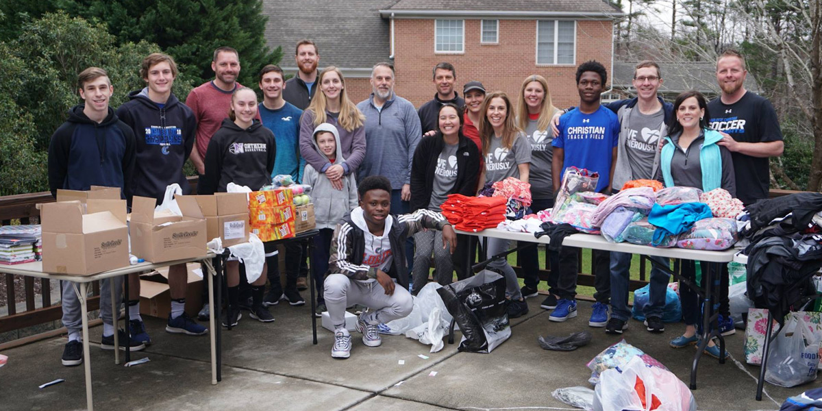 liberia mission trip team donation packing