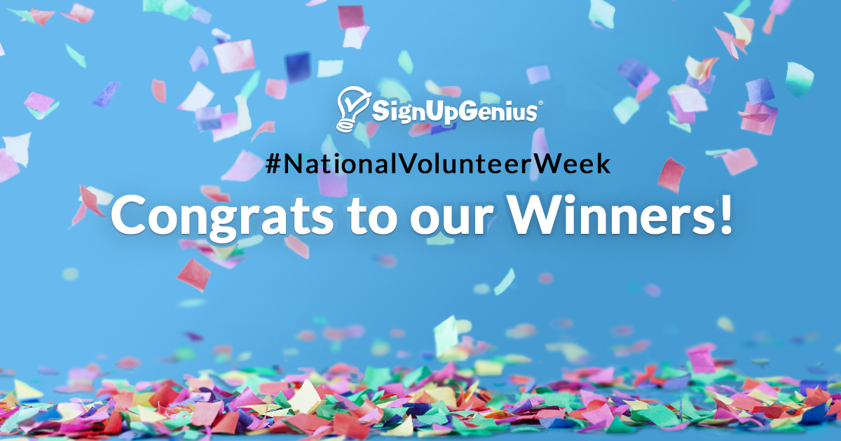 Congrats to National Volunteer Week Winners