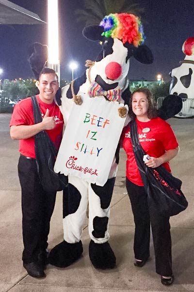 chick-fil-a at the ringing brothers circus