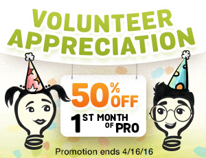 special deal volunteer appreciation half off