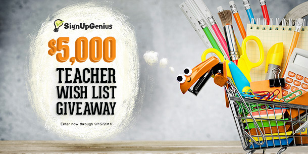 Grant a Teacher’s Wish with our $5,000 Giveaway