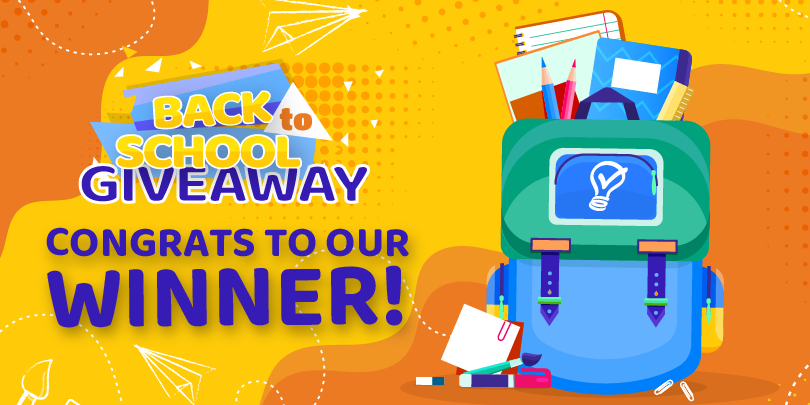 Congratulations to our 2023 Back to School Giveaway Winner