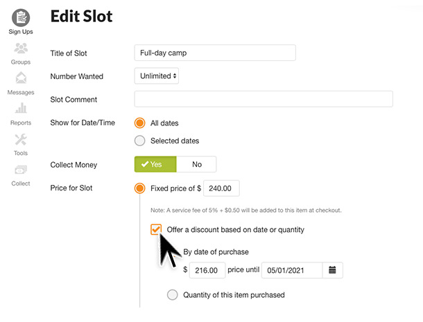 signupgenius mobile secret santa sign up sheet