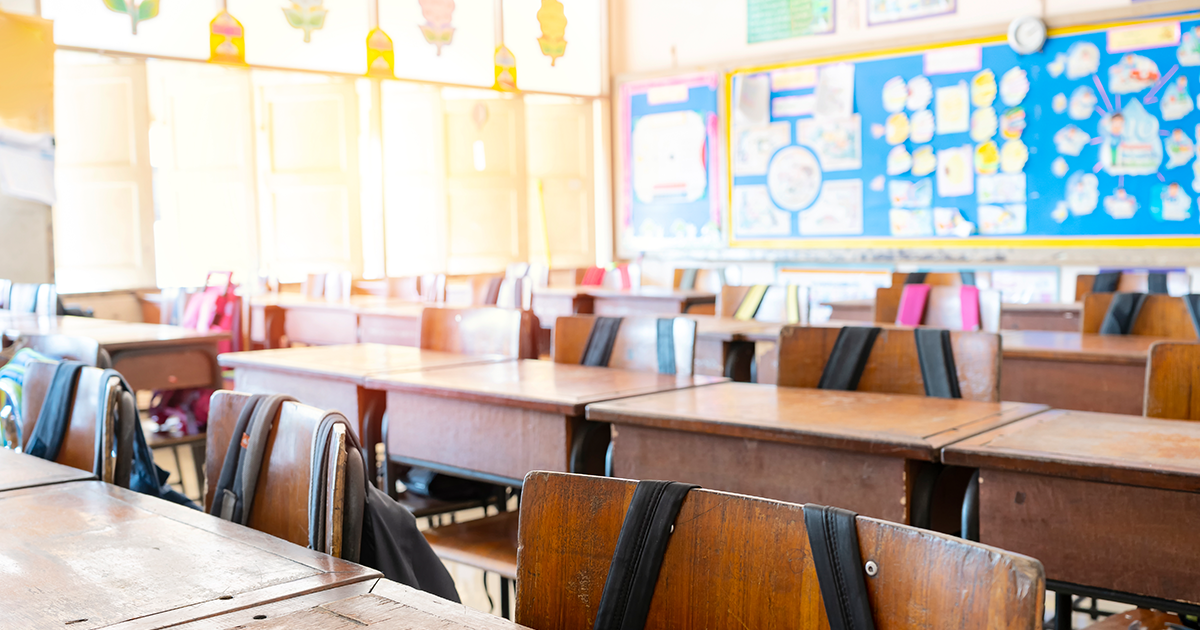 photo of empty classroom