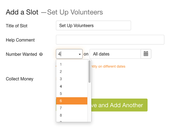 slot quantity limits