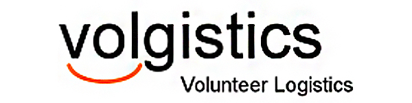 Graphic showing black and red Volgistics logo