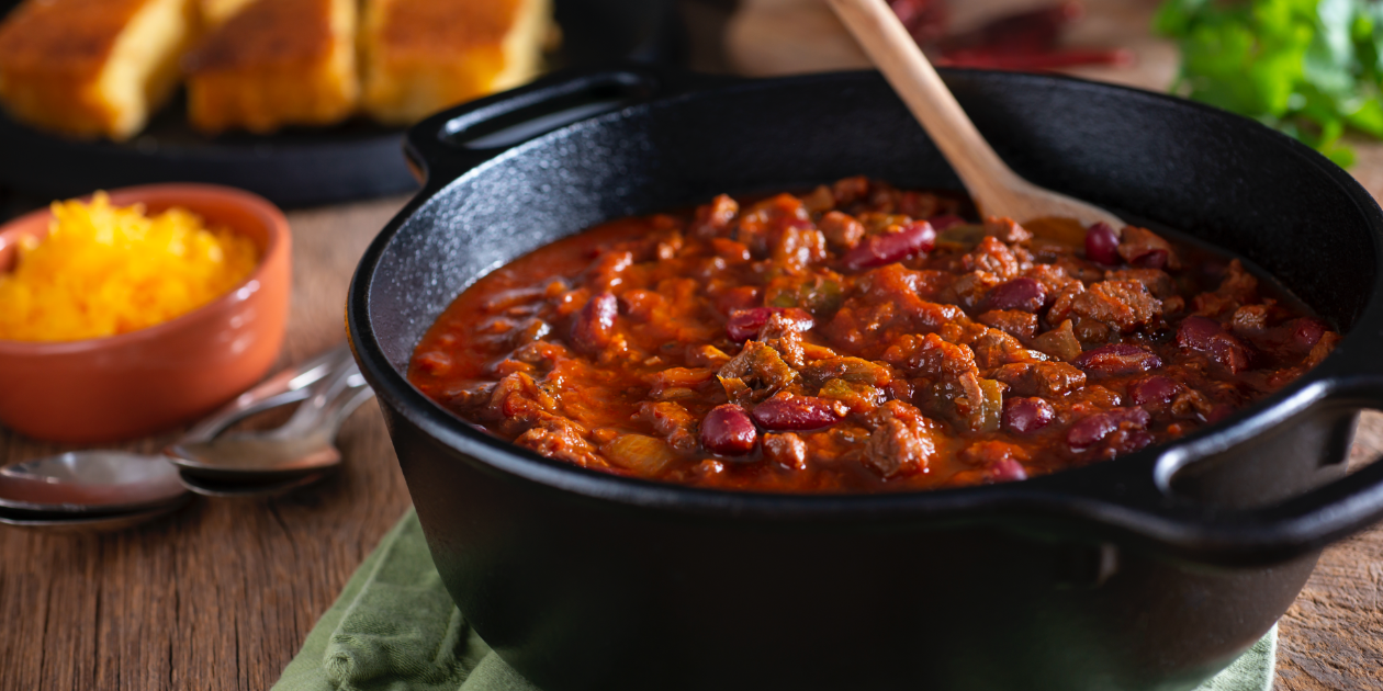 Fired up a batch of chili today using Meat Church's chili