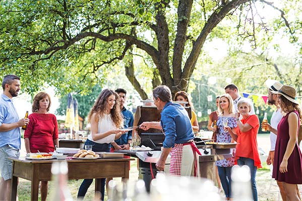 company picnic scene