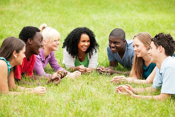 Ideas of the youth group on the ground plan of the site (top) and the