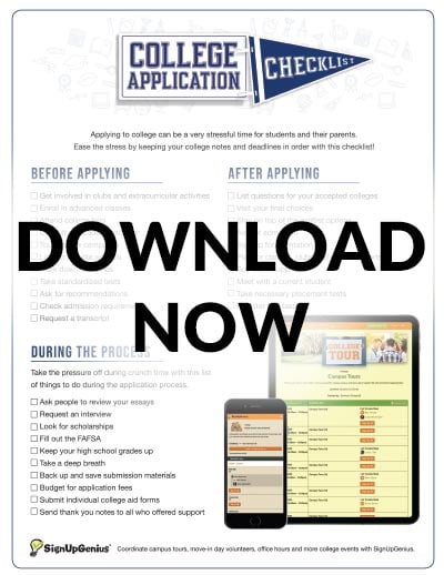 college checklist amazon