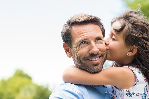 Hispanic Father Daughter Wearing Casual Clothes Looking Side Relax Profile  Stock Photo by ©Krakenimages.com 520522626