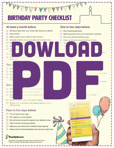 Birthday Party Planner Template from www.signupgenius.com