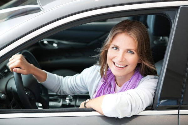 carpool mom driving