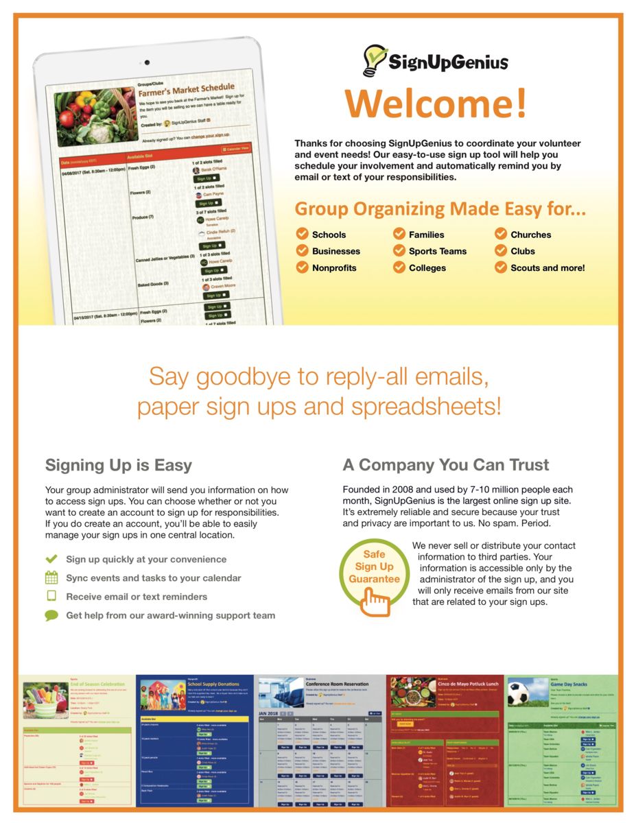 welcome letter for new users