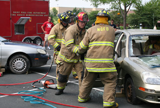 Maple Grove Firefighter Demonstration