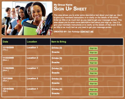 School study group testing proctor volunteer sign up