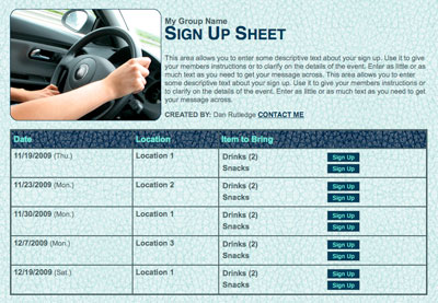 Online free carpool scheduling