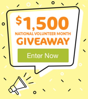 National volunteer month giveaway entry