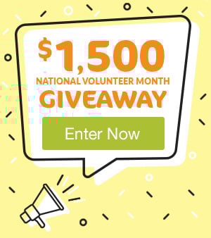National volunteer month giveaway entry