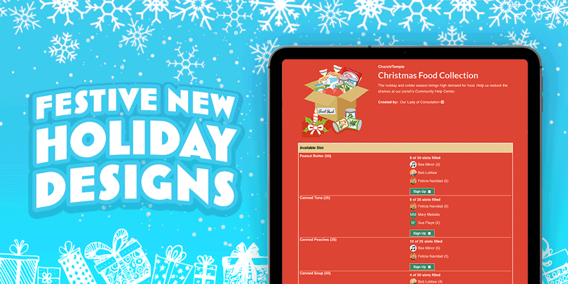 New: 20+ Sign Up Designs for the Holiday Season