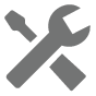 Wrench and Screwdriver crossed over each other icon