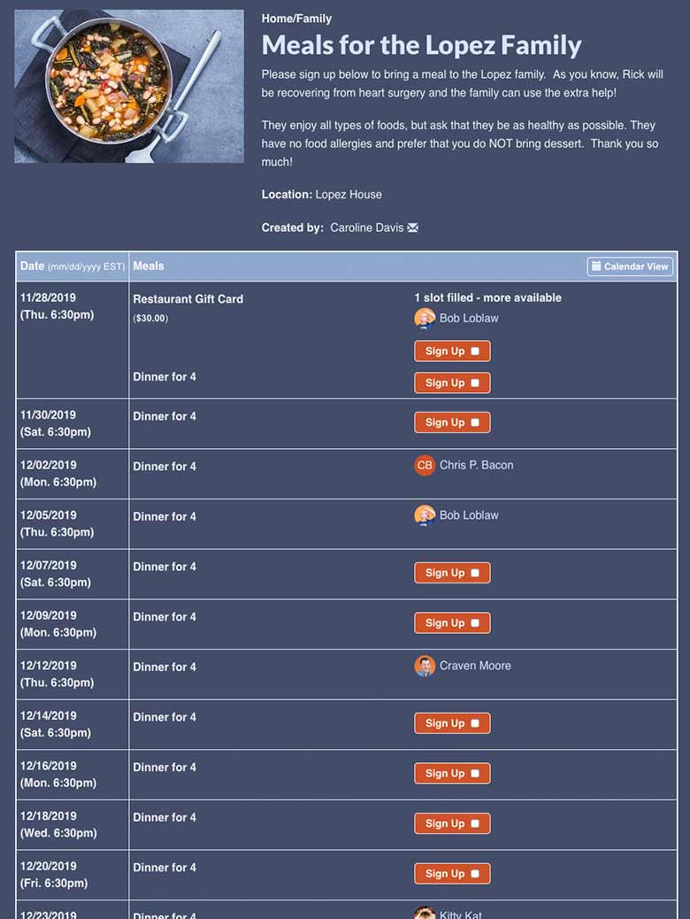 signupgenius com free online sign up forms