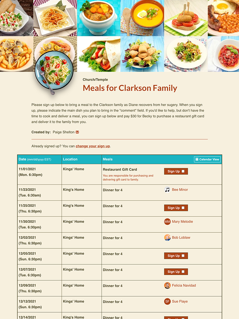Signupgenius Com Free Online Sign Up Forms