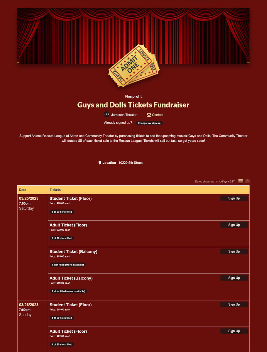 sixth sign up screenshot