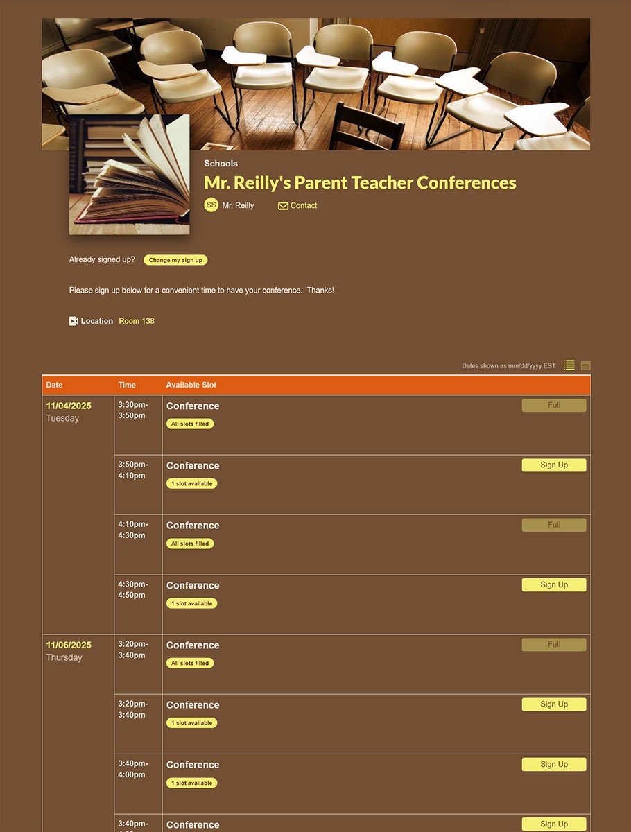 first sign up screenshot