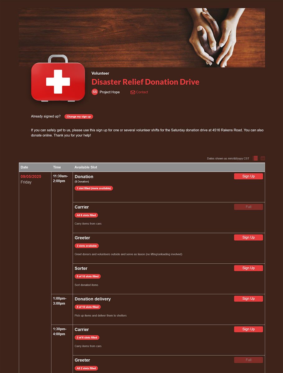 fifth sign up screenshot