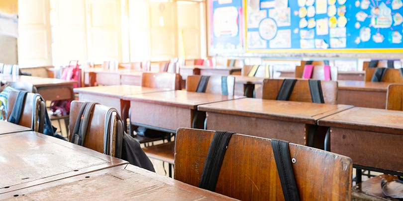 photo of empty classroom