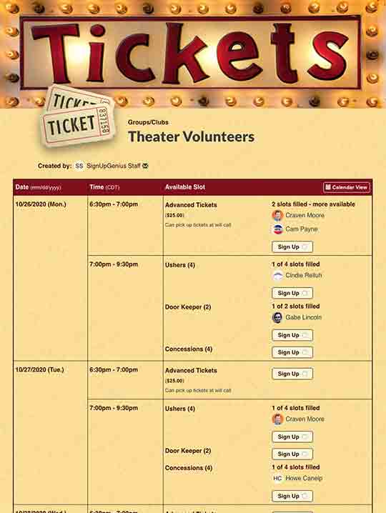 Organize Your Community Theater Production