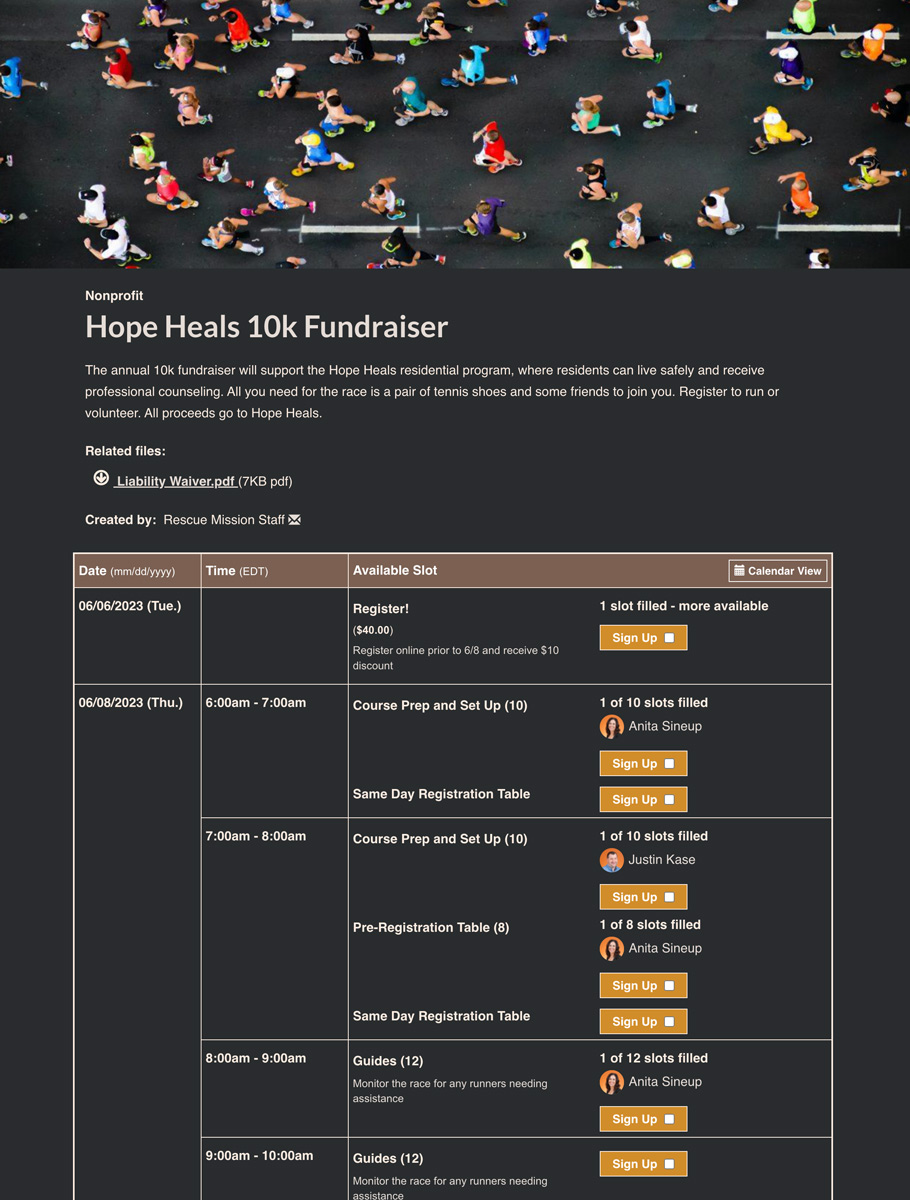 organize fundraisers