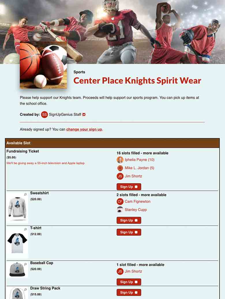 Sell School Spirit Wear