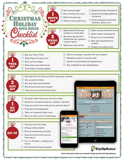 Christmas Open House Checklist