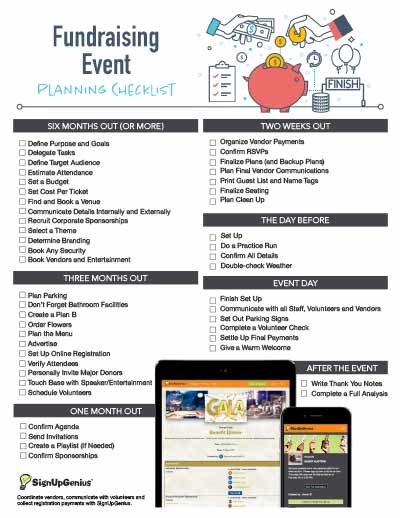 Fundraising Event Planning Checklist
