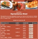 Yom Kippur Meal sign up sheet