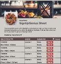 Autumn Decor sign up sheet