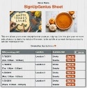 Happy Thanksgiving Food sign up sheet